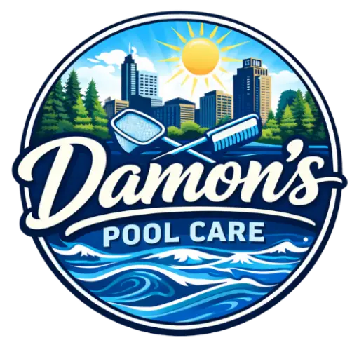 Damon's Pool Care logo, pool service in Charlotte, NC