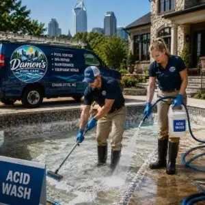 Pool acid wash in Charlotte, NC by Damon's Pool Care