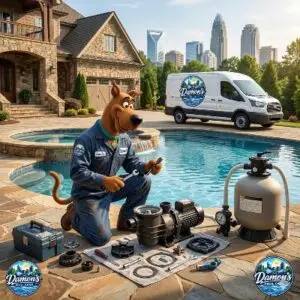 Pool pump repair in Charlotte, NC by Damon's Pool Care