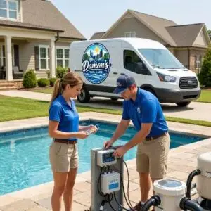 Salt chlorine system installation in Charlotte, NC by Damon's Pool Care