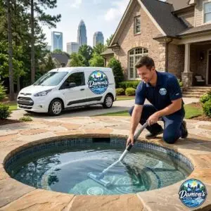 Spa cleaning in Charlotte, NC by Damon's Pool Care