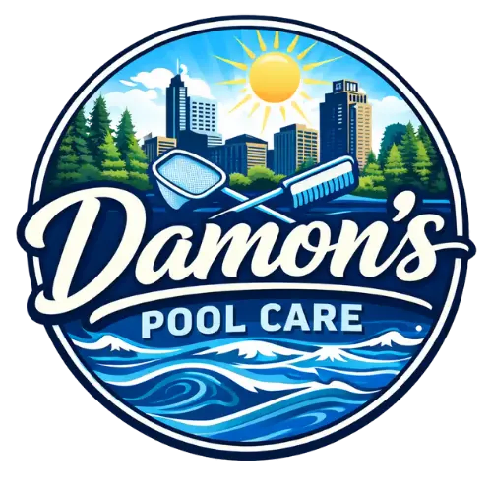 Damon's Pool Care logo, pool service in Charlotte, NC