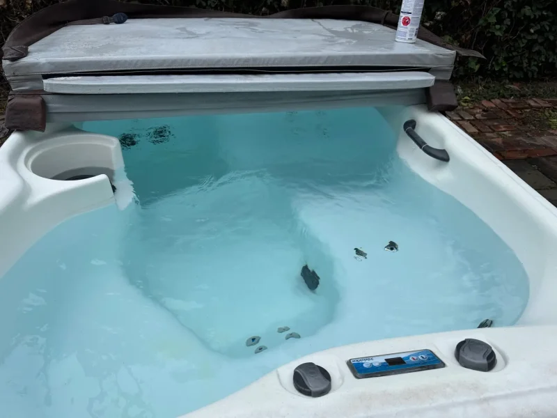 Professional Spa Cleaning and water chemistry balancing in Charlotte NC by Damon's Pool Care
